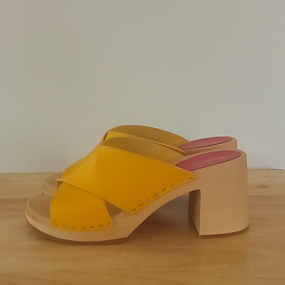 Swedish Hasbeens Yellow Sandals